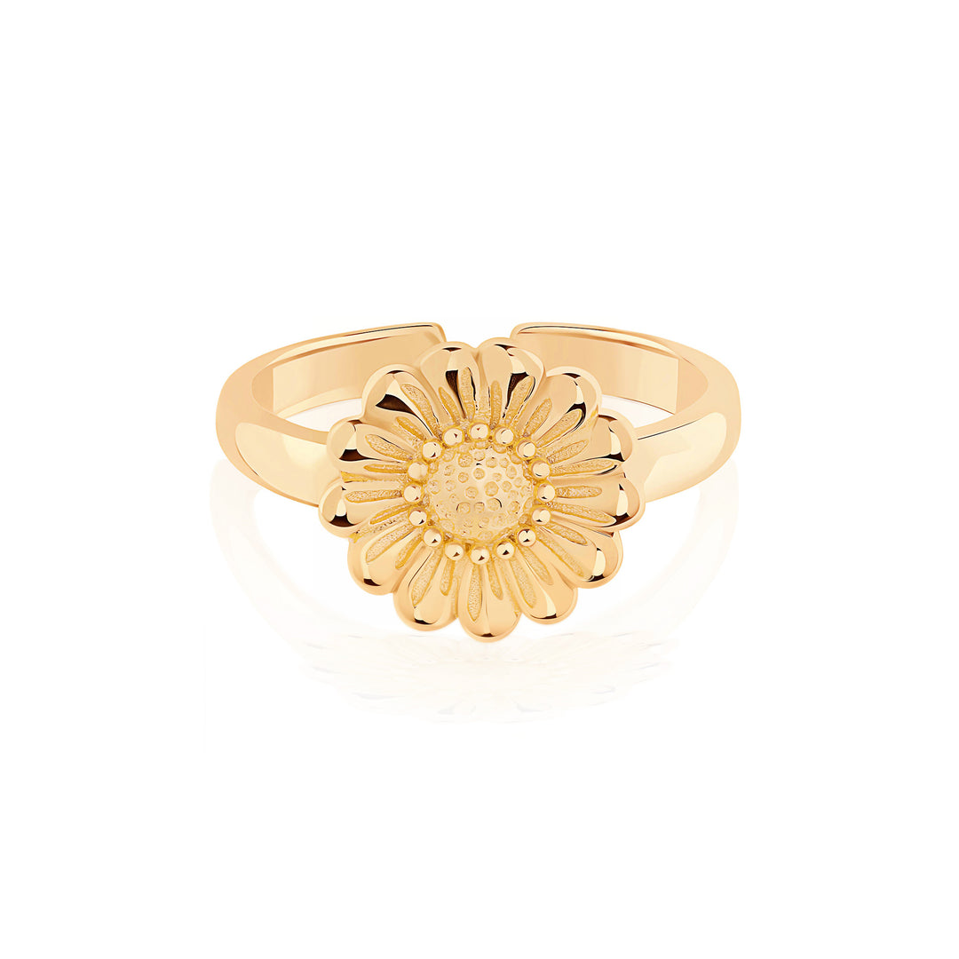 Gold Vermeil Blossom Flower Ring
