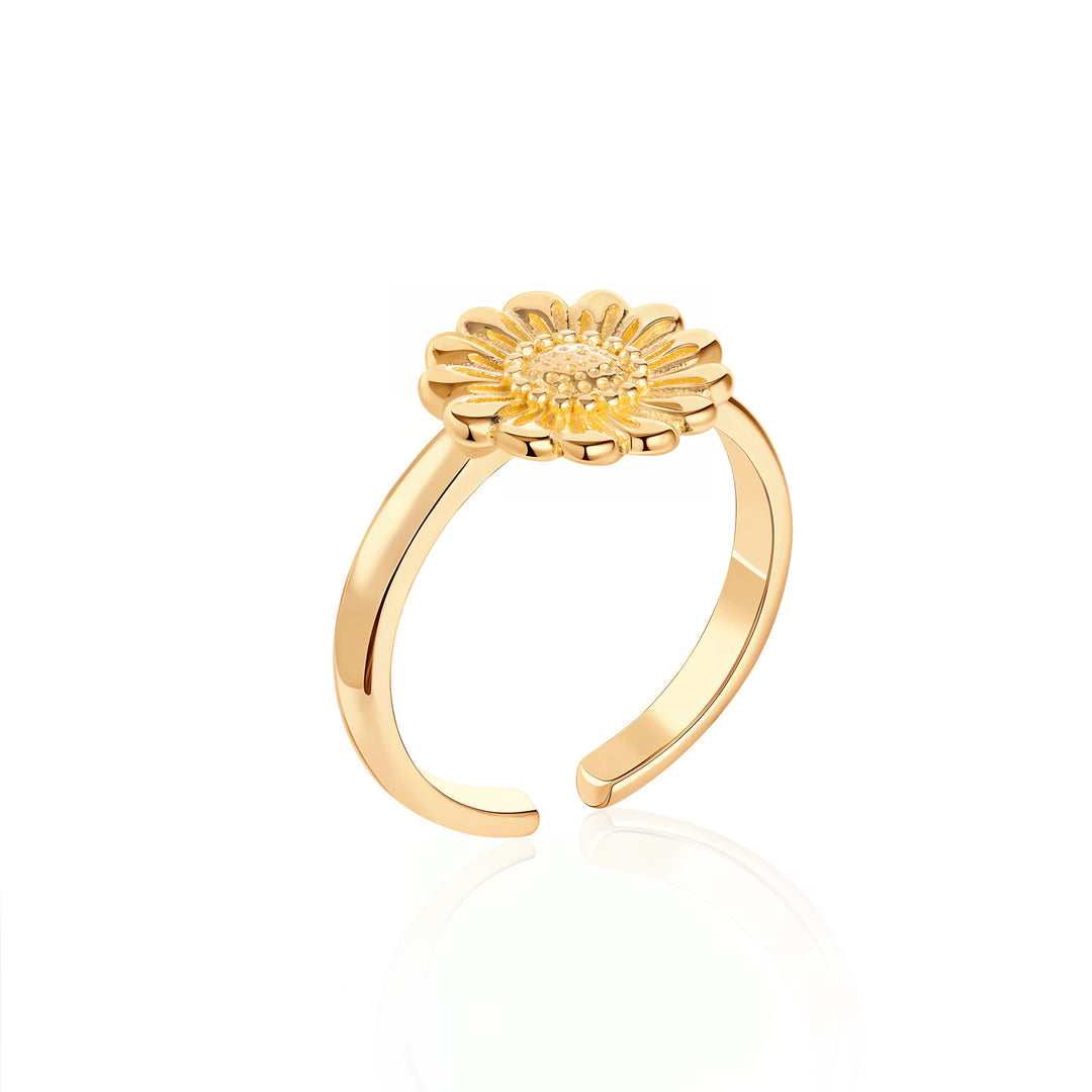 Gold Vermeil Blossom Flower Ring