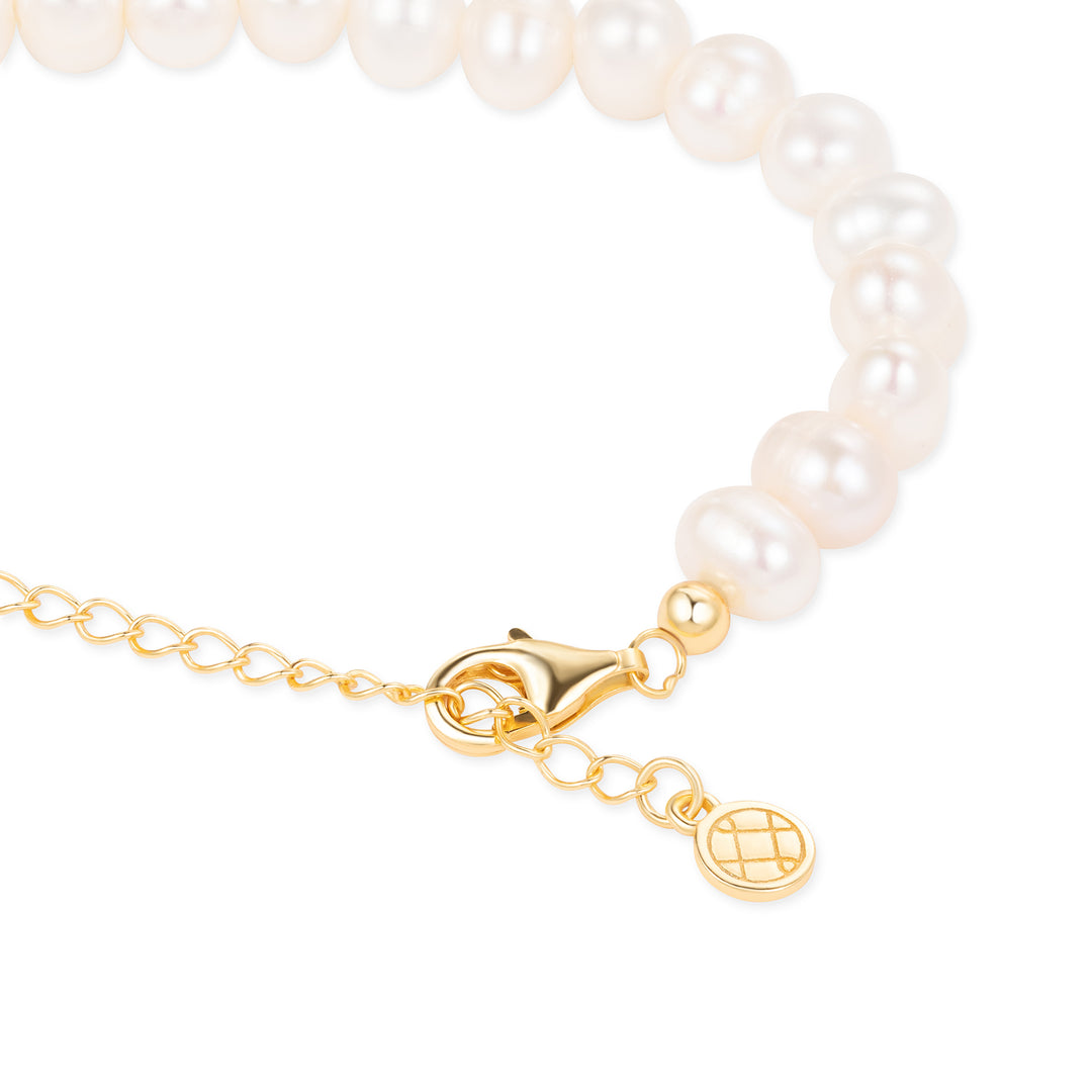 Gold Vermeil Ella Pearl Bracelet