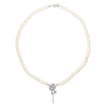 Load image into Gallery viewer, Sterling Silver Ella Rose Pearl necklace
