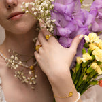 Load image into Gallery viewer, Gold vermeil Blossom Flower Bracelet
