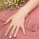 Load image into Gallery viewer, Gold Vermeil Ella Pearl Bracelet
